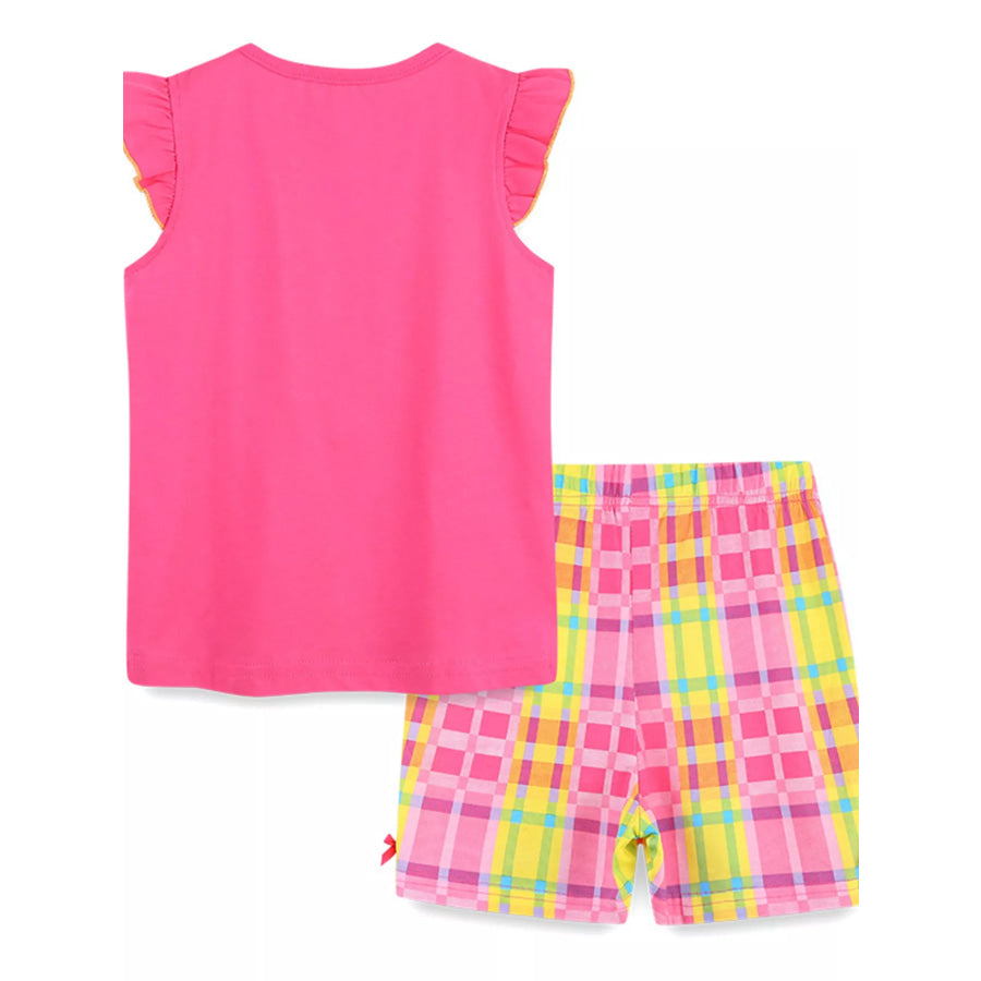 Children’s Watermelon Embroidered Tee and Shorts Pajama Set Apparel and Accessories