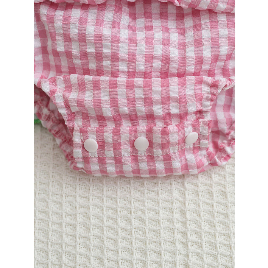 Children’s Watermelon Gingham Smocked Dress Apparel and Accessories