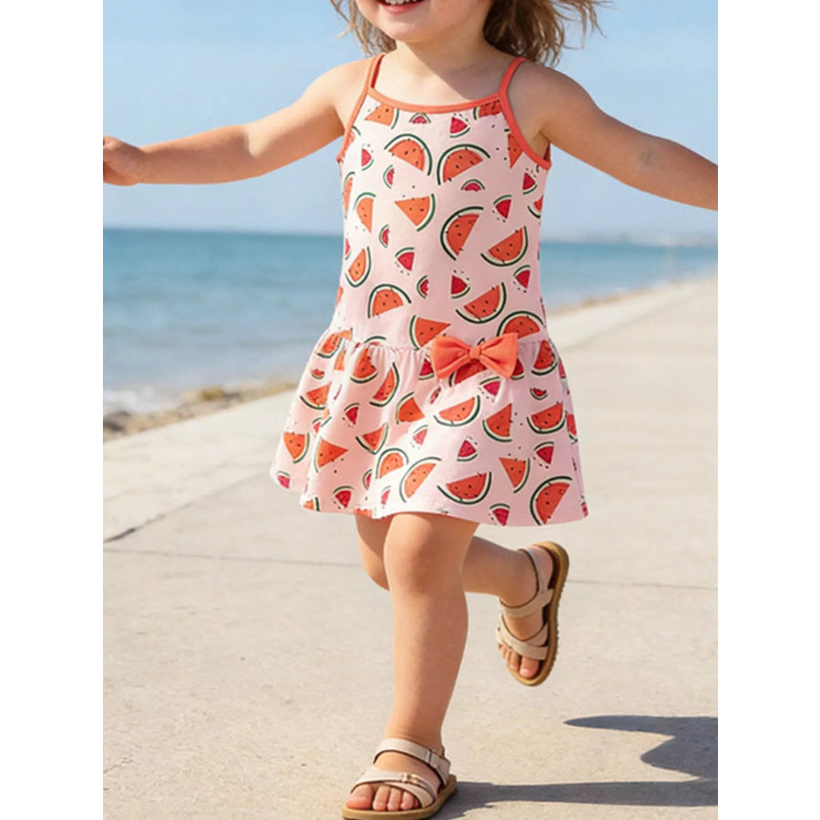 Children’s Watermelon Print Sleeveless Sundress Apparel and Accessories