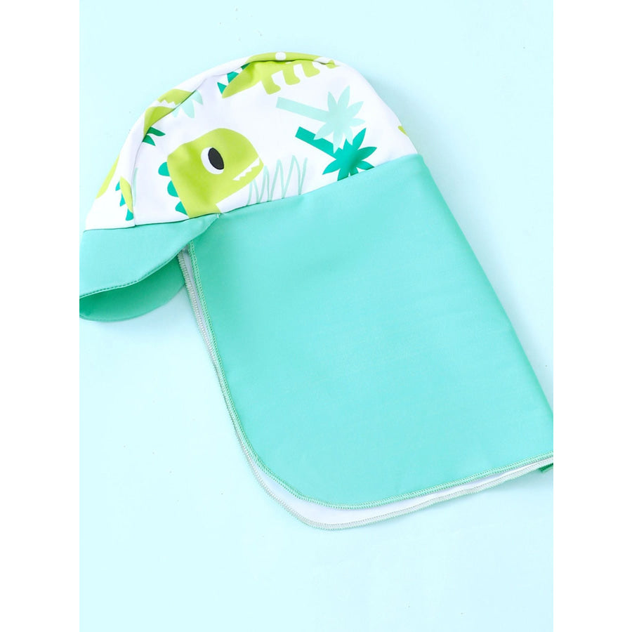 Children’s Whale Print Long Sleeve Swimwear Set Apparel and Accessories