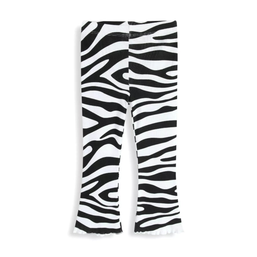 Children’s Zebra Print Flare Pants Apparel and Accessories