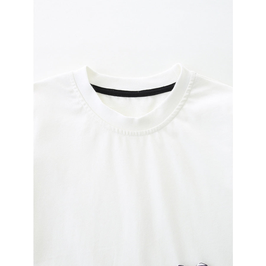 Children’s Zebra Short Sleeve Tee and Striped Shorts Set Apparel and Accessories
