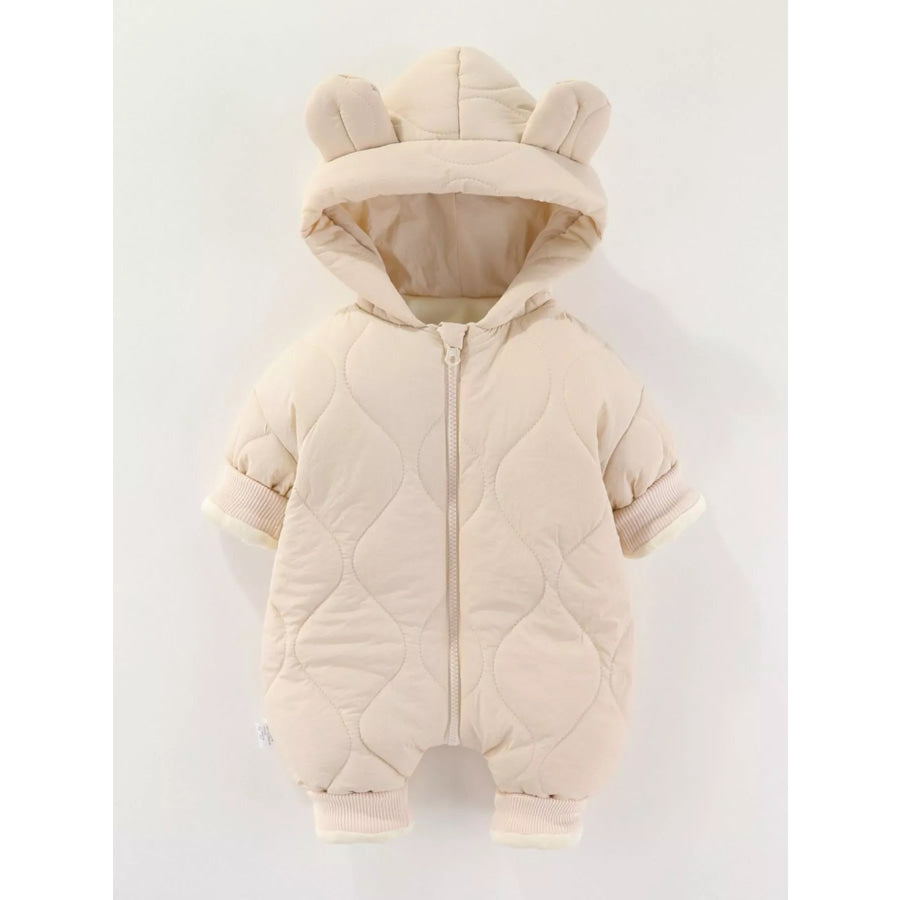 Children’s Zip Front Hooded Padded One-Piece Apparel and Accessories