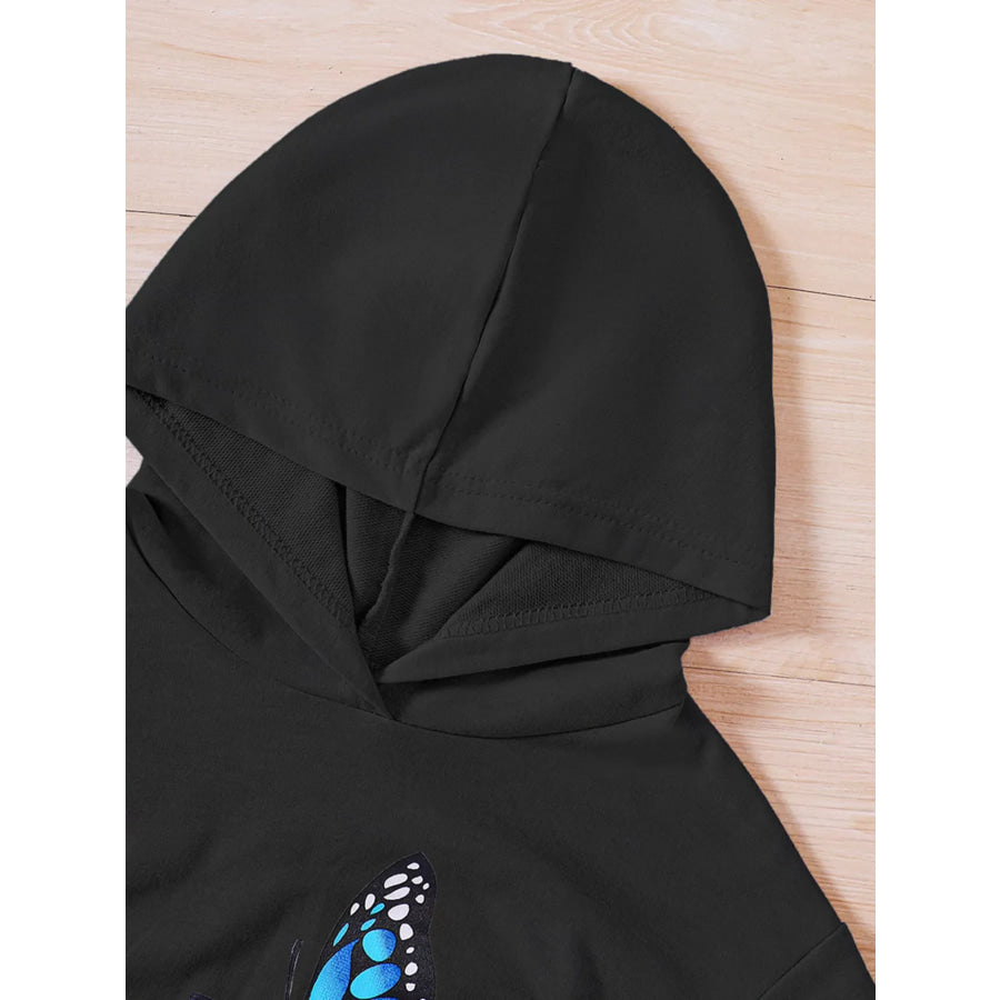 Childrens’s Butterfly Print Hoodie & Pants Set Apparel and Accessories