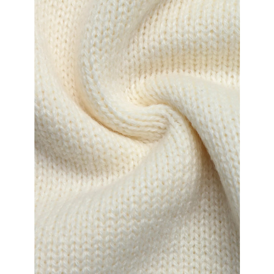 Chinese Knot Button Cardigan with Contrast Side Stripes Apparel and Accessories