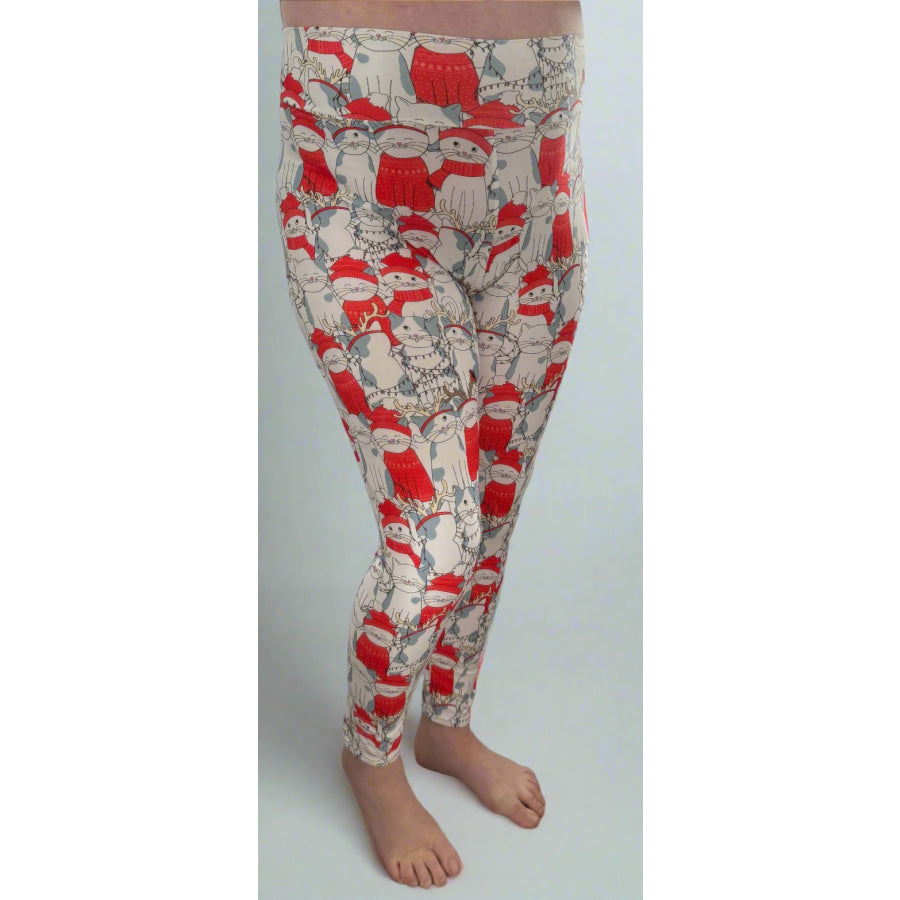 Christmas Cats Leggings Leggings