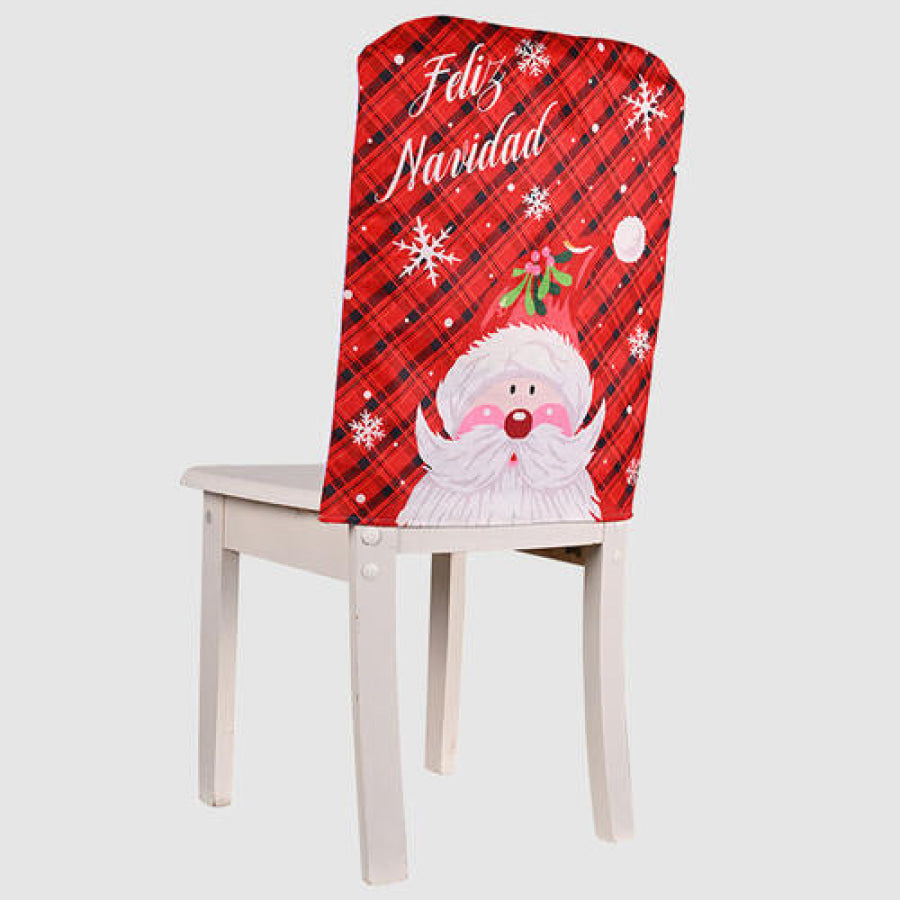 Christmas Chair Cover Deep Red / One Size