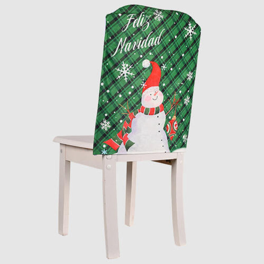 Christmas Chair Cover Green / One Size