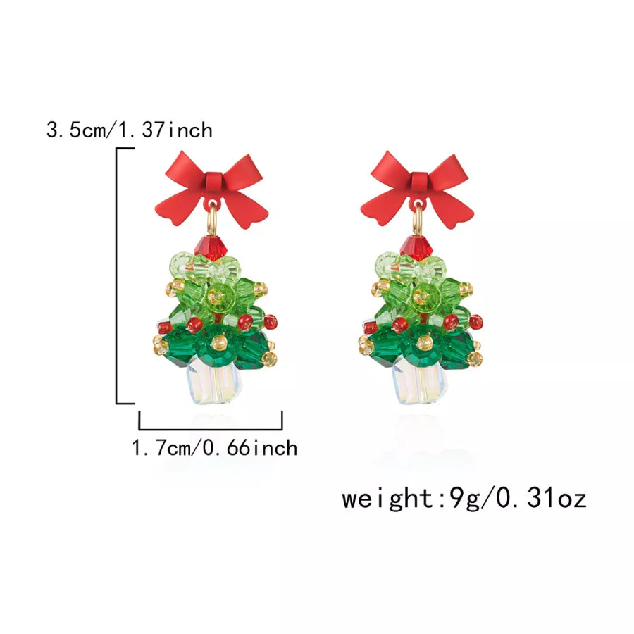Christmas Dangle Earrings Apparel and Accessories
