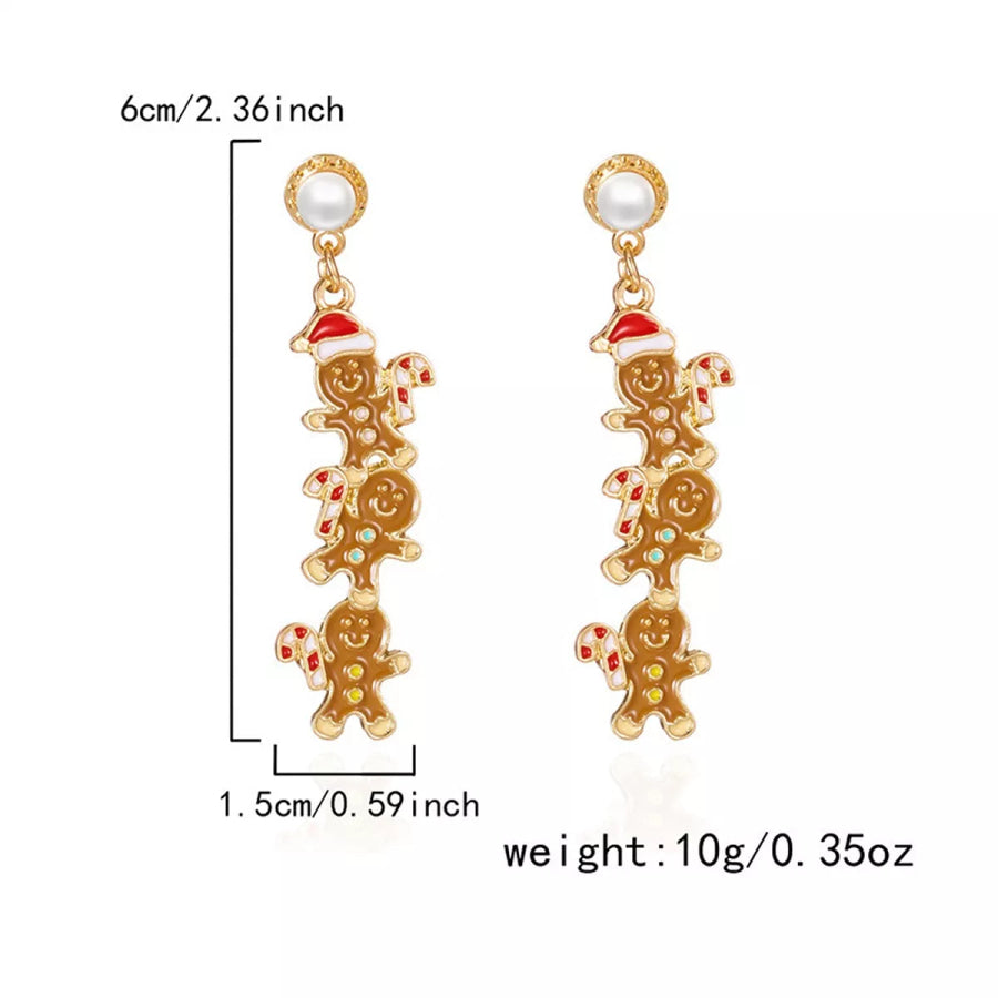 Christmas Dangle Earrings Apparel and Accessories