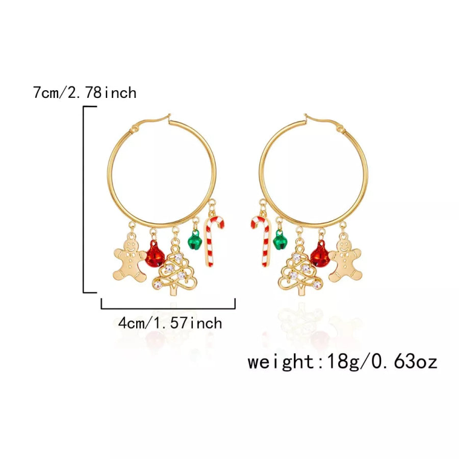 Christmas Dangle Earrings Apparel and Accessories