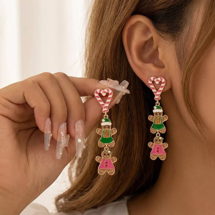 Christmas Dangle Earrings Style H / onesize Apparel and Accessories