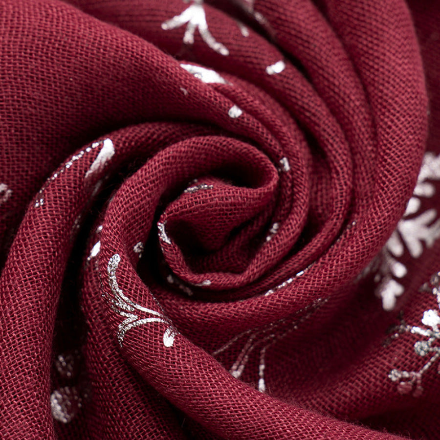 Christmas Element Polyester Scarf Apparel and Accessories