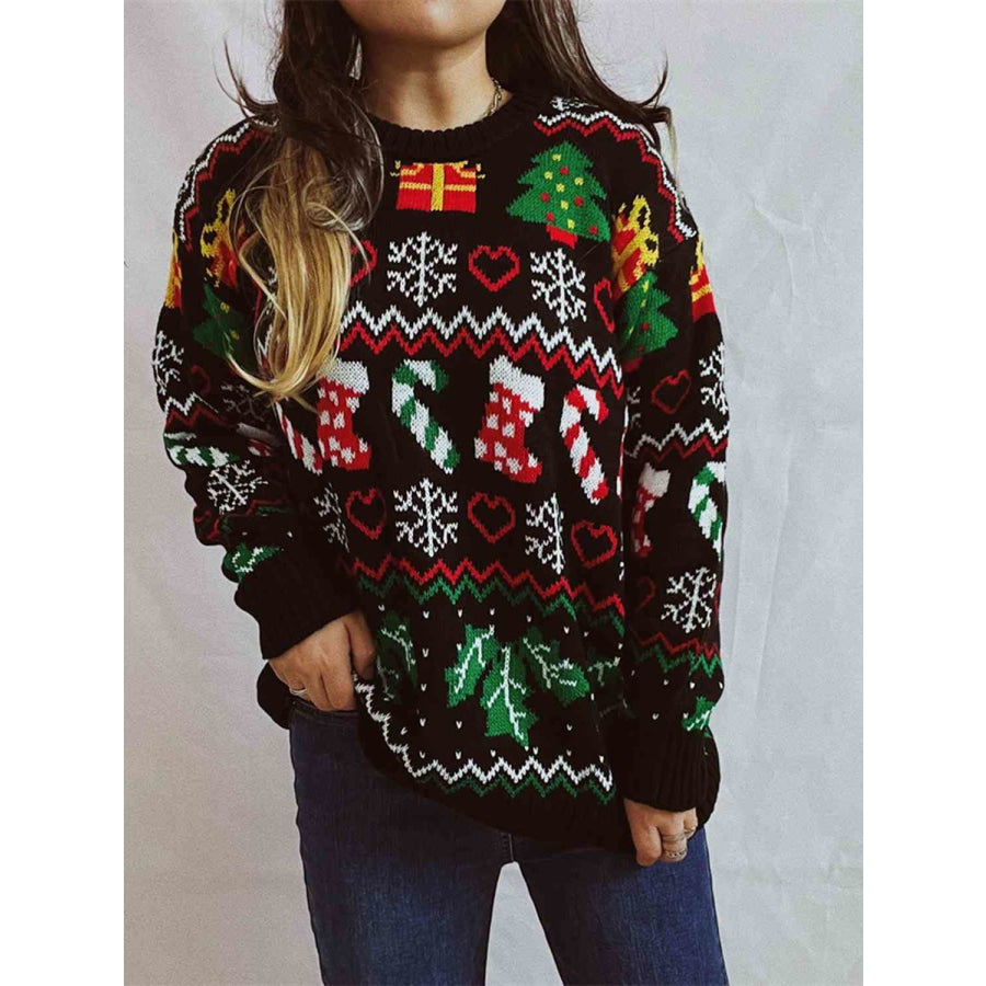 Christmas Element Sweater Black / S