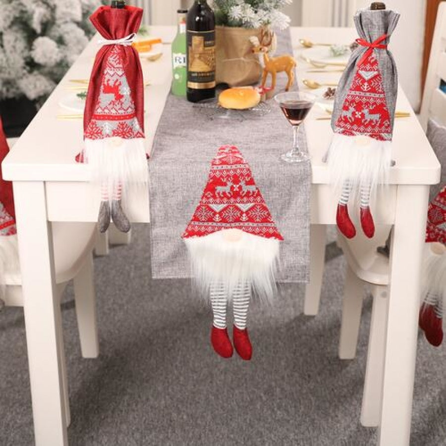 Christmas Element Table Runner Charcoal / One Size