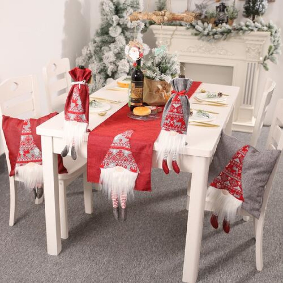 Christmas Element Table Runner Deep Red / One Size