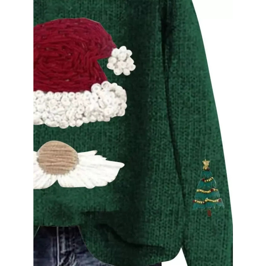 Christmas Graphic Dropped Shoulder Sweater Apparel and Accessories