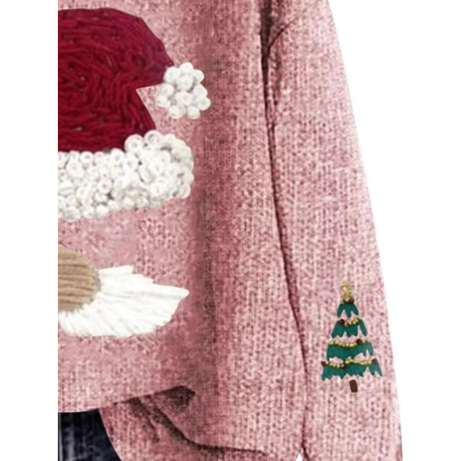 Christmas Graphic Dropped Shoulder Sweater Apparel and Accessories