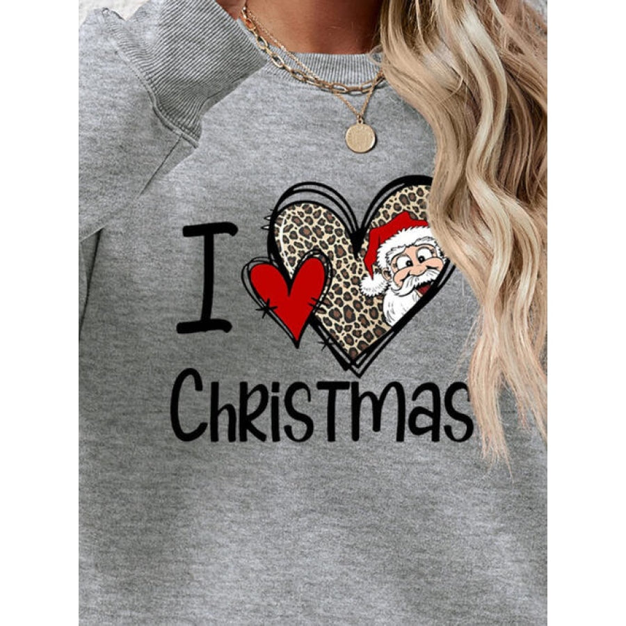 CHRISTMAS Graphic Round Neck Sweatshirt