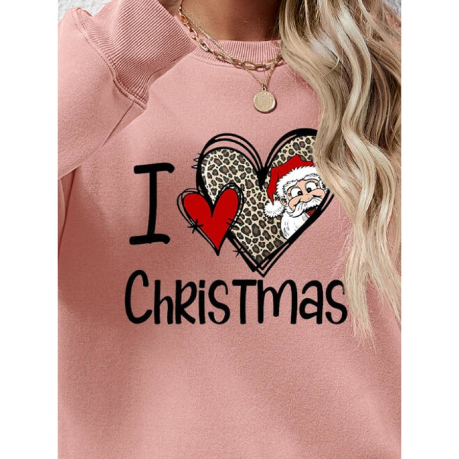 CHRISTMAS Graphic Round Neck Sweatshirt