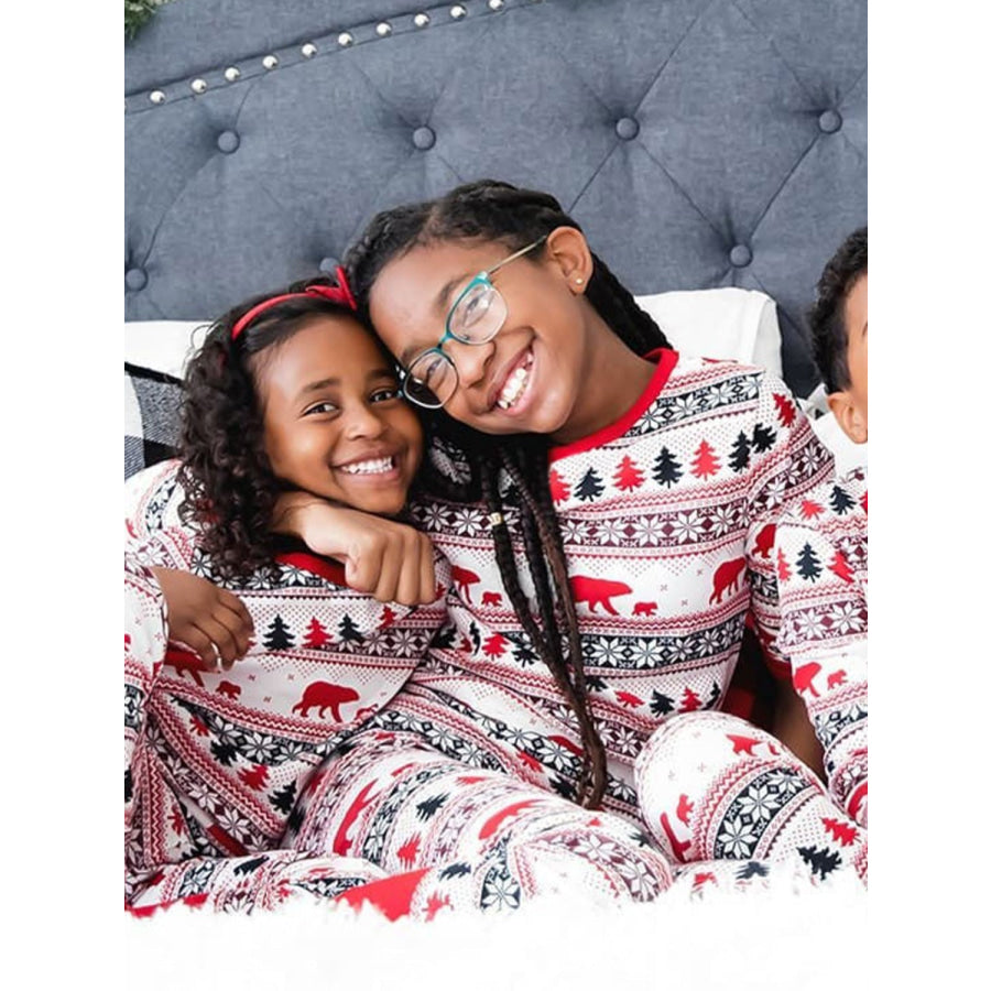 Christmas Long Sleeve Top and Pants Set Multicolor / 4T