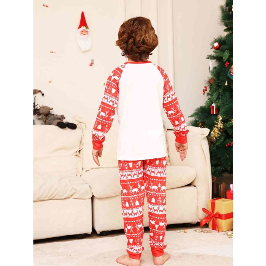 Christmas Long Sleeve Top and Pants Set Red / 2T