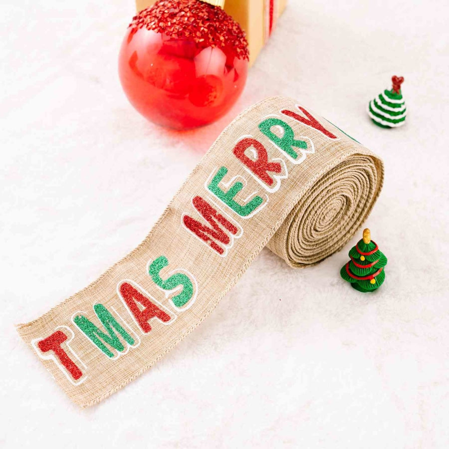 Christmas Polyester Ribbon Style B / One Size