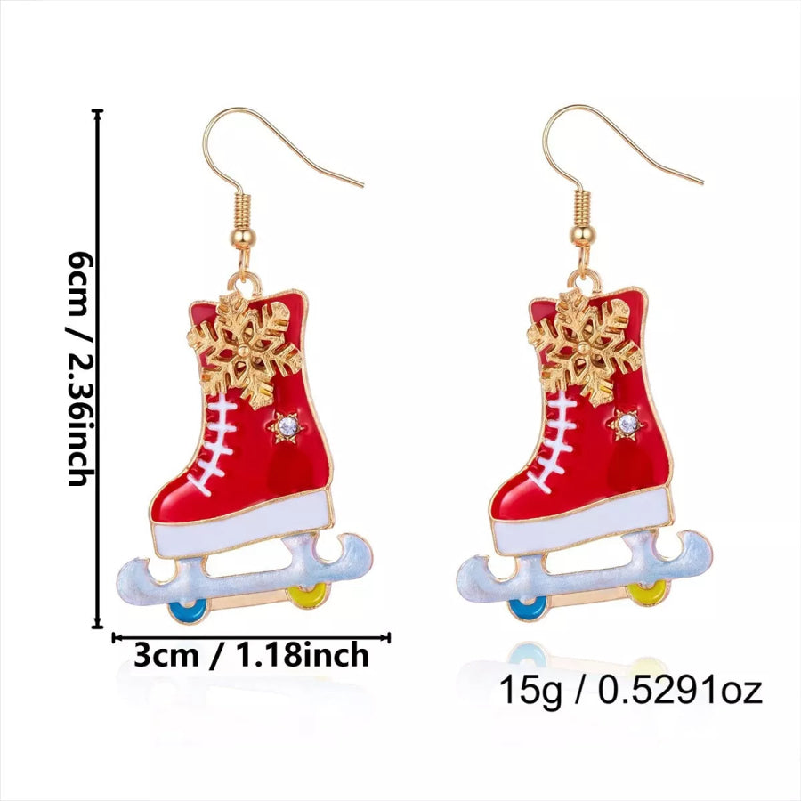 Christmas Rhinestone Earrings Apparel and Accessories