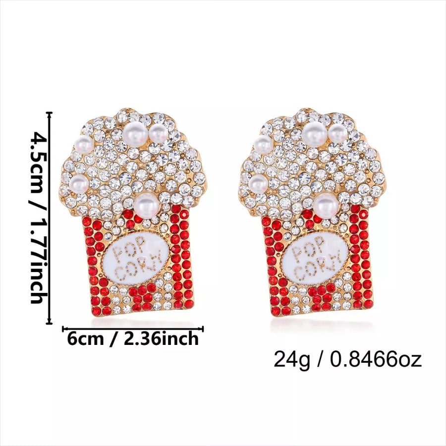Christmas Rhinestone Earrings Apparel and Accessories