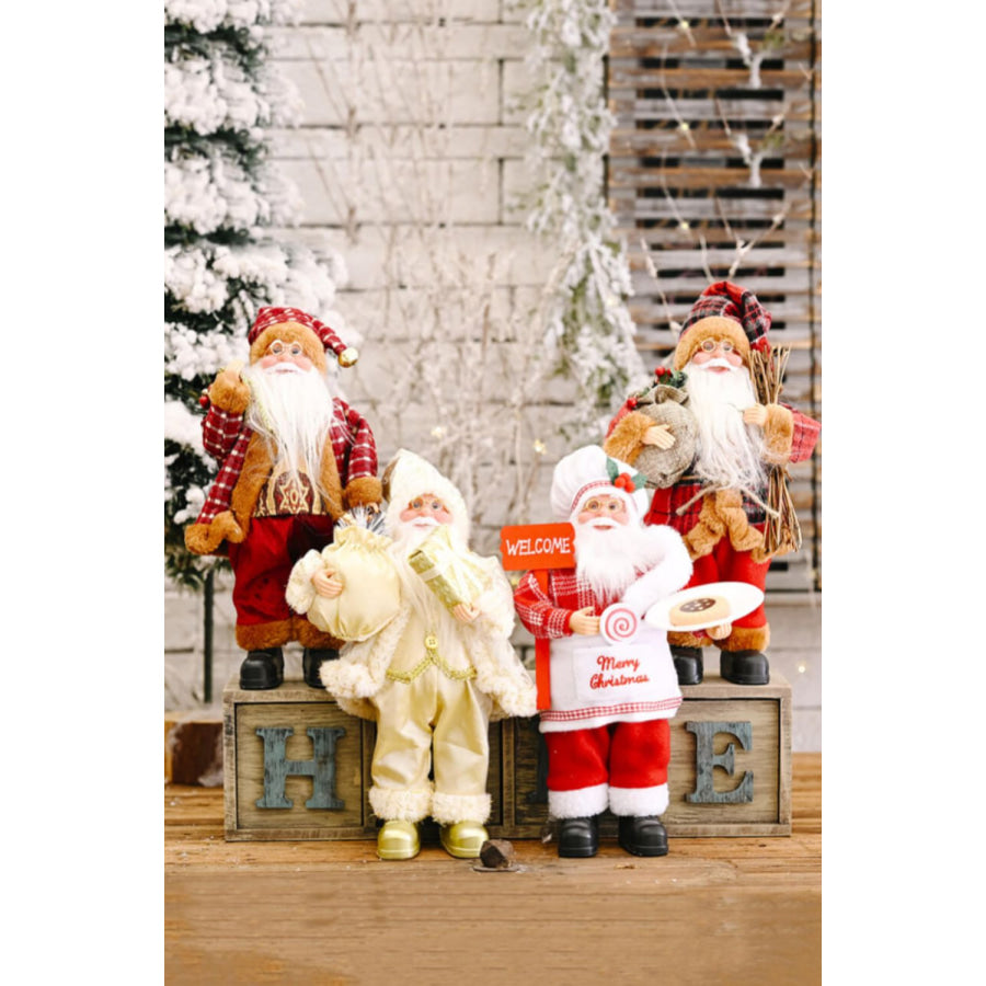 Christmas Standing Santa Claus Figure Apparel and Accessories