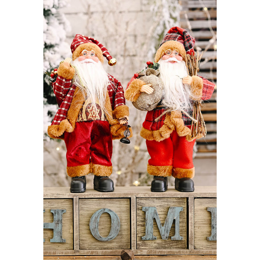 Christmas Standing Santa Claus Figure Apparel and Accessories