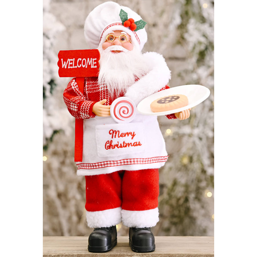 Christmas Standing Santa Claus Figure Cooker / One Size Apparel and Accessories