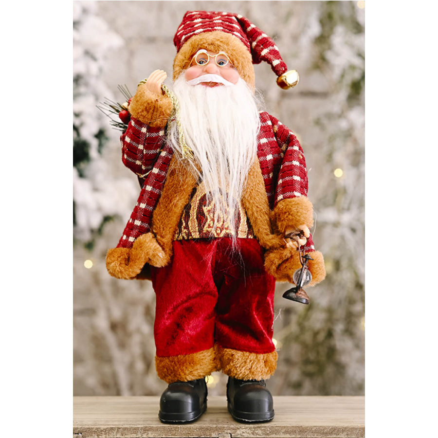 Christmas Standing Santa Claus Figure Lamp / One Size Apparel and Accessories