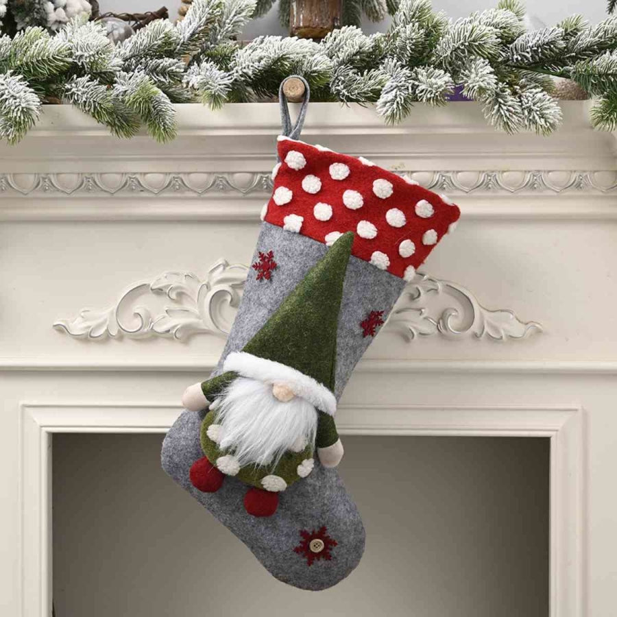 Christmas Stocking Hanging Widget Charcoal / One Size