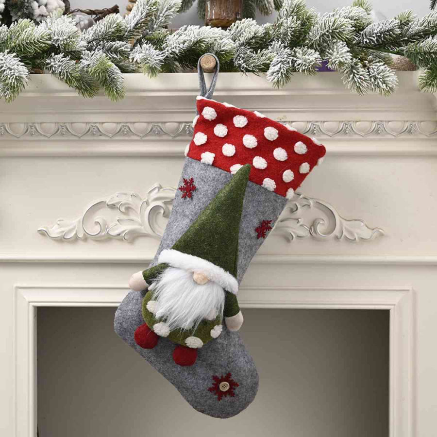 Christmas Stocking Hanging Widget Green / One Size