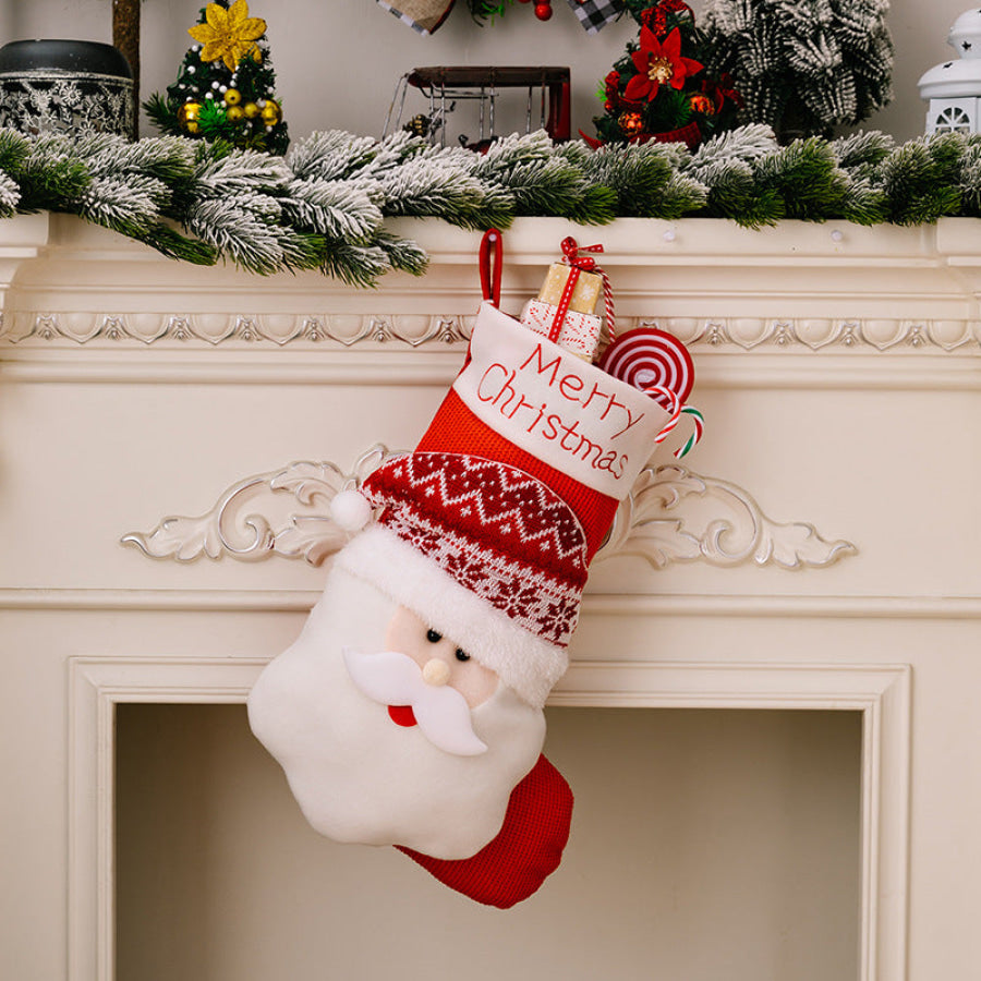 Christmas Stocking Hanging Widget Style A / One Size Apparel and Accessories