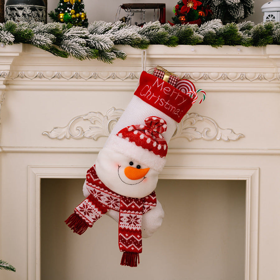 Christmas Stocking Hanging Widget Style B / One Size Apparel and Accessories