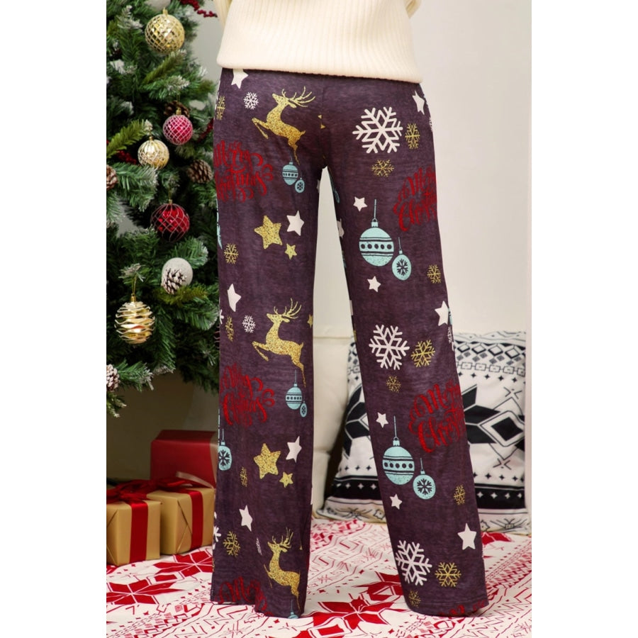 Christmas Straight Leg Pants