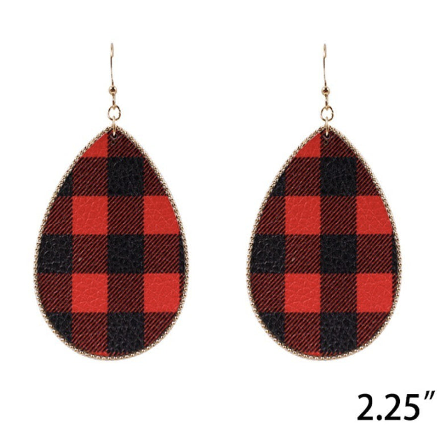 NEW! Christmas Teardrop Earrings LIMITED QUANTITIES Red/Black Earrings