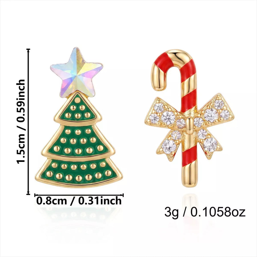 Christmas Theme Earrings Apparel and Accessories