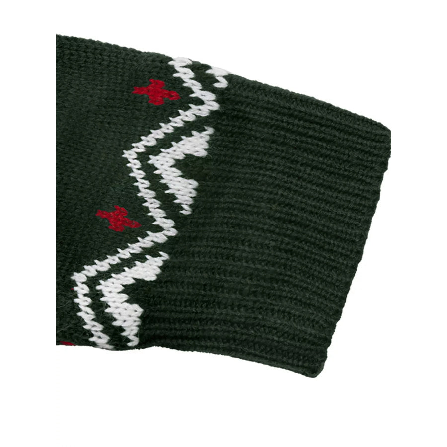 Christmas Tree Pattern Round Neck Sweater Apparel and Accessories
