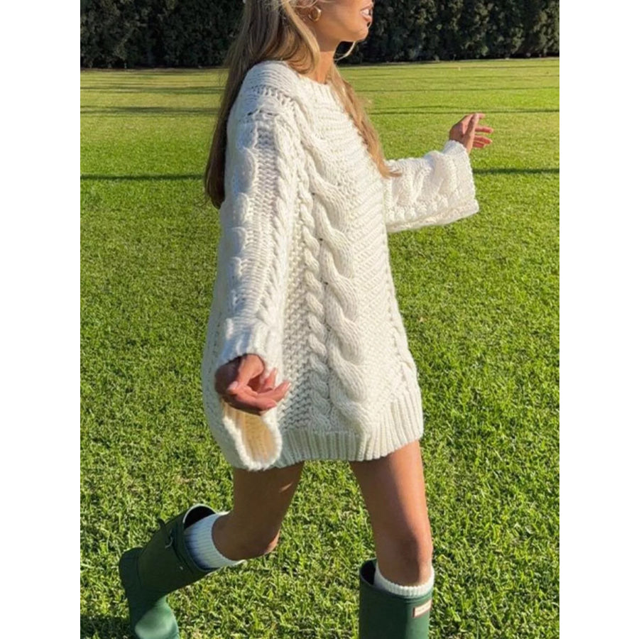 Chunky Cable-Knit Sweater Apparel and Accessories