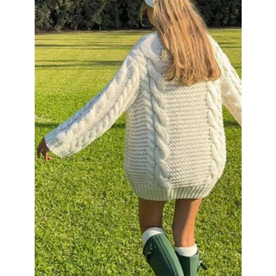 Chunky Cable-Knit Sweater Apparel and Accessories