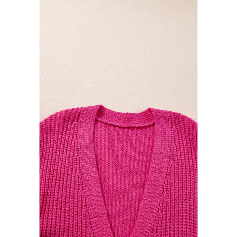 Chunky Knit Button-Down Cardigan Apparel and Accessories