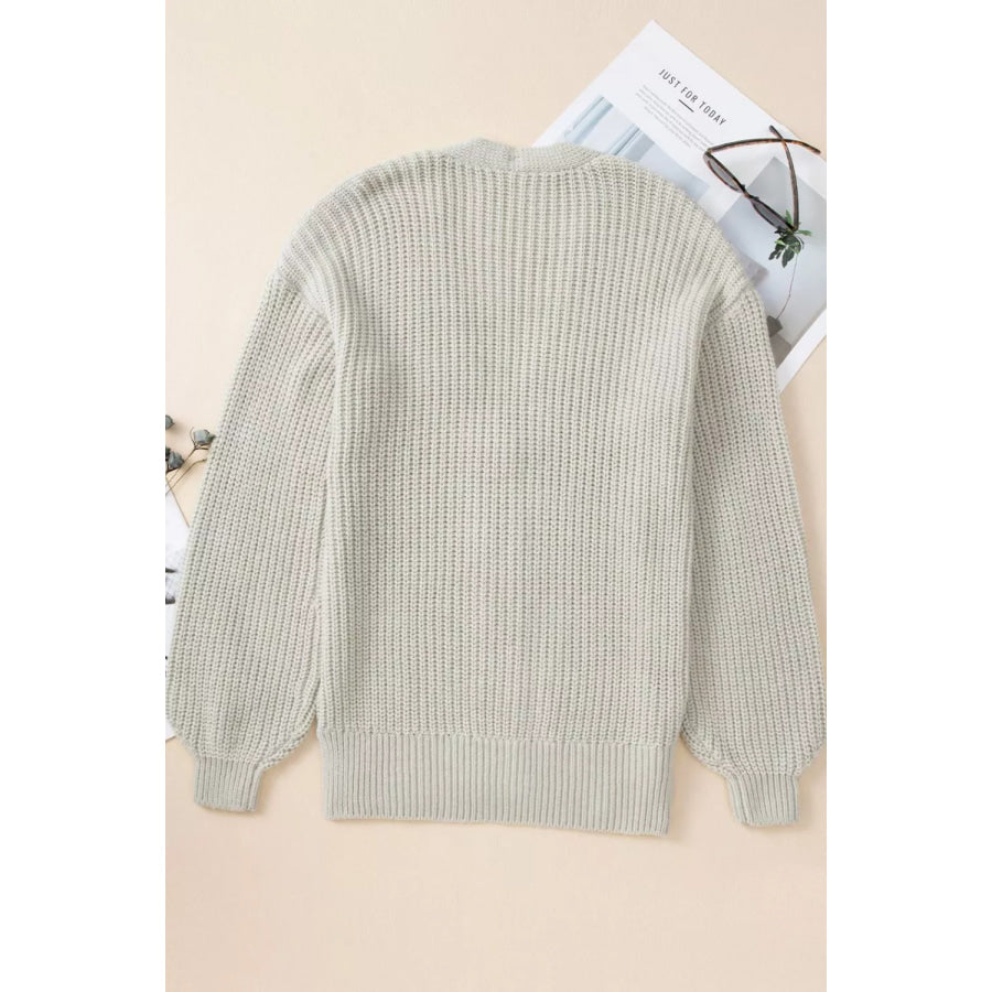Chunky Knit Button-Down Cardigan Apparel and Accessories