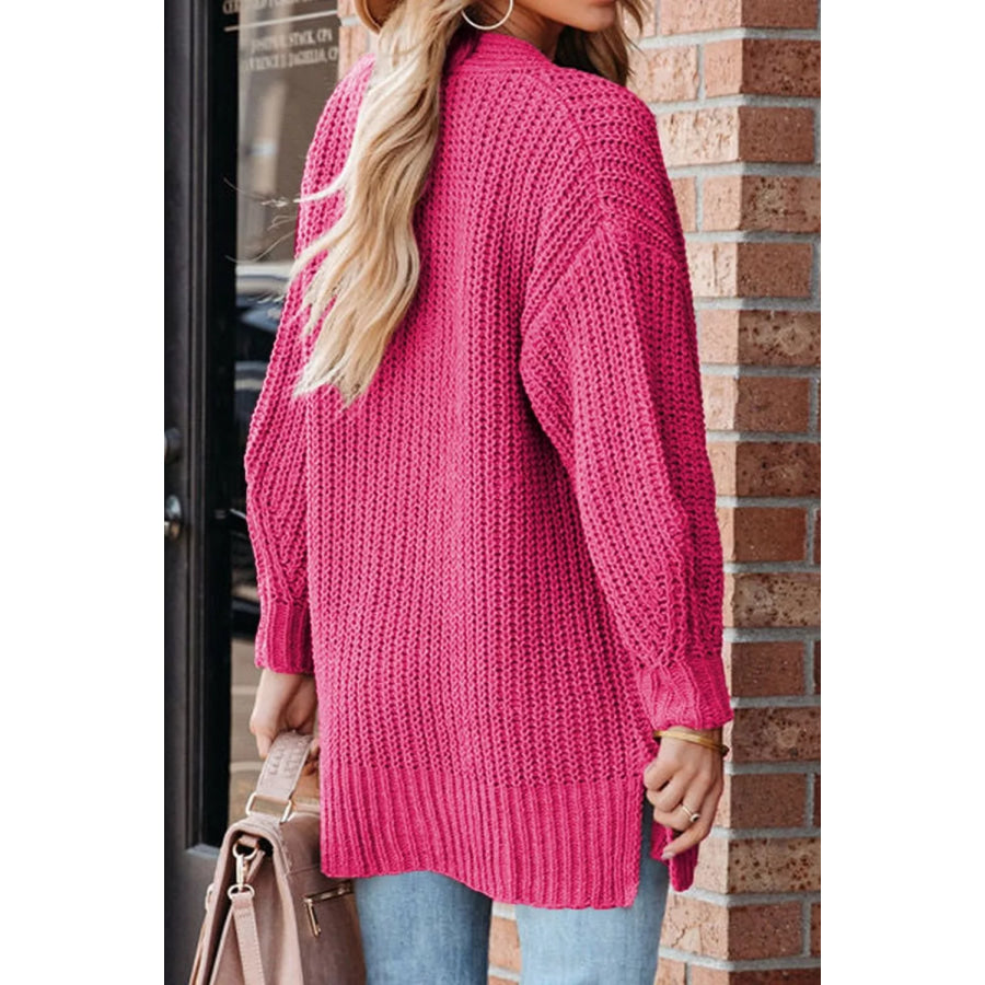 Chunky Knit Button-Down Cardigan Apparel and Accessories