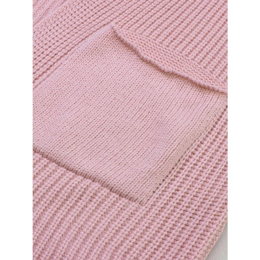 Chunky Knit Open Front Cardigan Apparel and Accessories