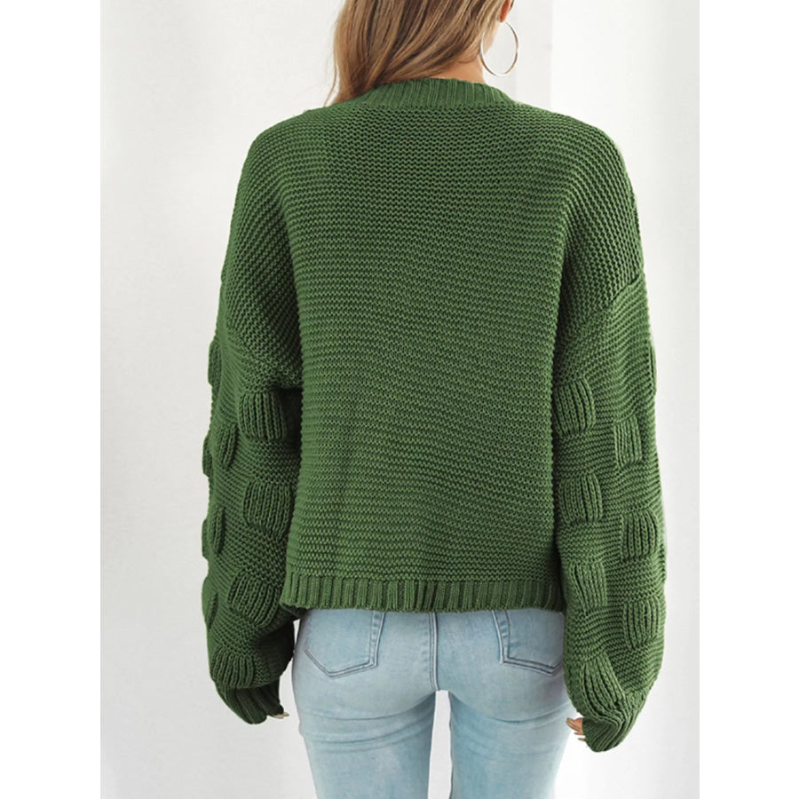Chunky Knit Open Front Cardigan Apparel and Accessories