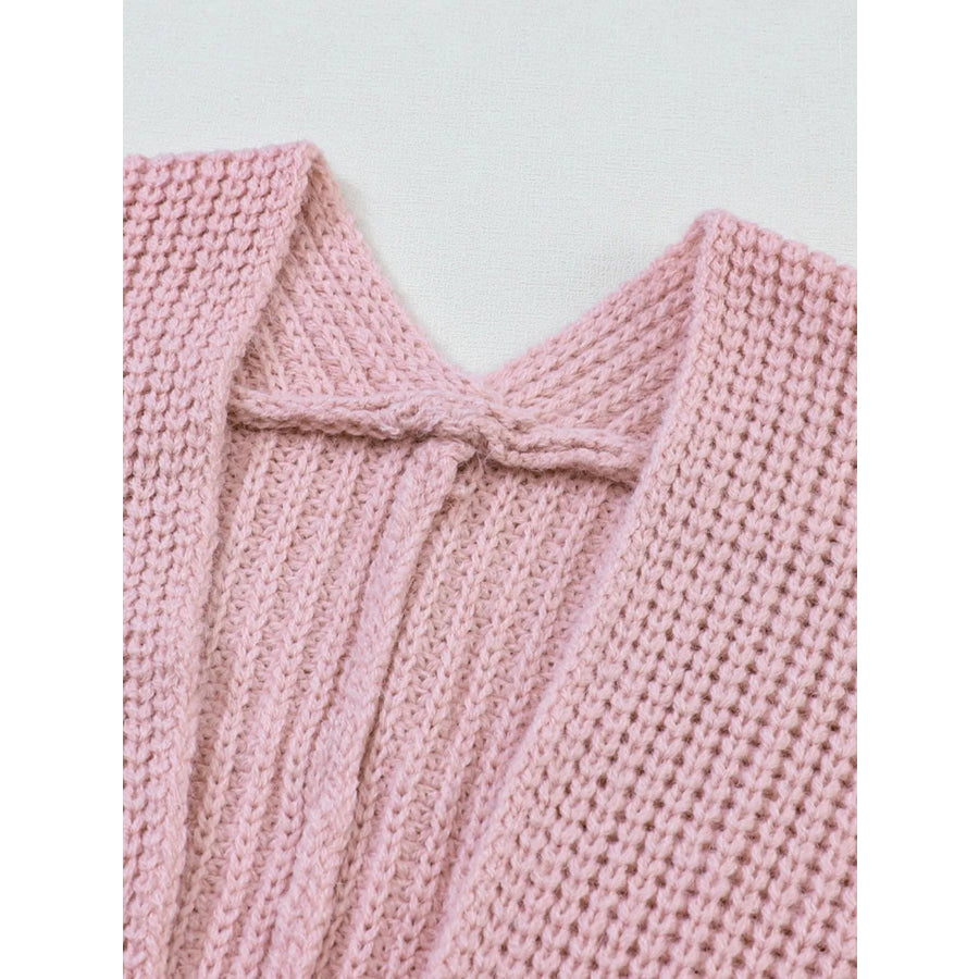 Chunky Knit Open Front Cardigan Apparel and Accessories