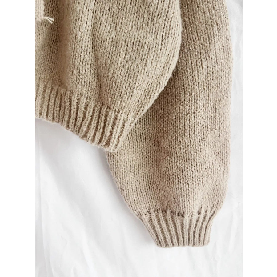 Chunky Knit Tie-Front Cardigan Apparel and Accessories